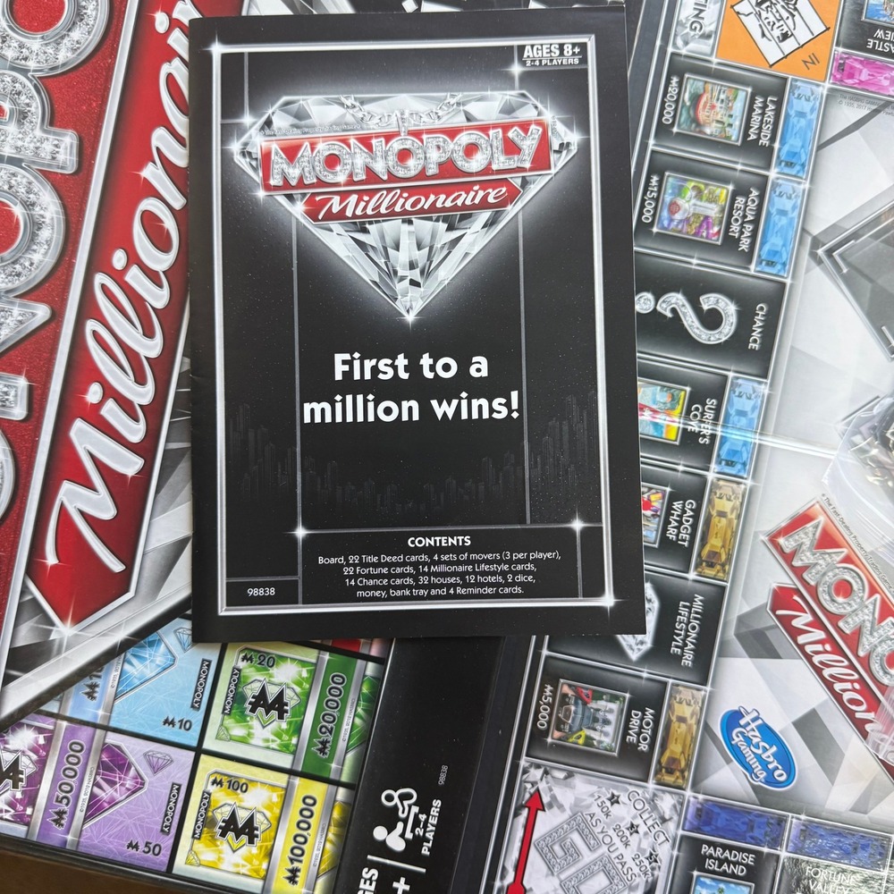Monopoly Millionaire Board Game First to a Million Wins 2017 Edition Complete - Picture 4 of 6